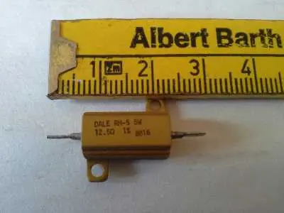Aluminium Drahtwiderstand Dale RH-5/5W/12, 5 Ohm +-1% Garantierte Lieferung