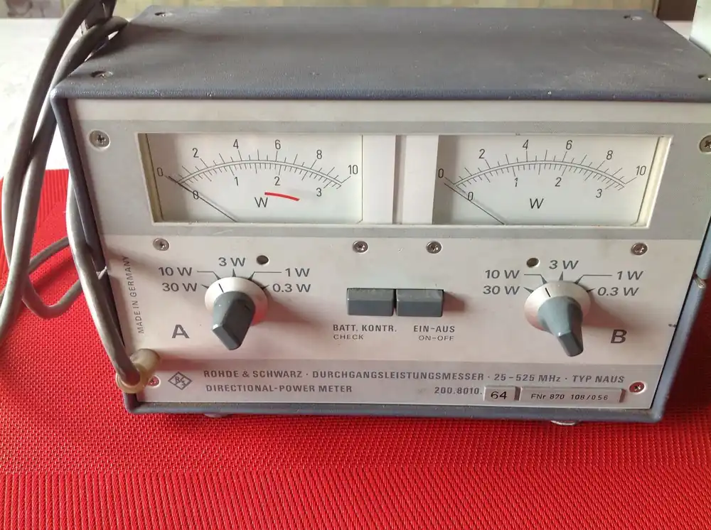 Schneller Versand Rohde&Schwarz Durchgangsleistungsmesser Directional Power - Meter Typ Naus 3 25 - 525 MHZ