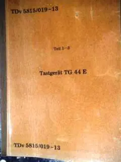 Tastgerät TG 44 E, TDv 5815/019-13 Begrenztes Angebot
