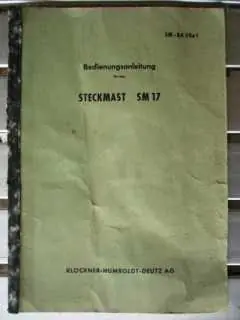 Preiswert Steckmast SM 17 Klöckner-Humboldt-Deutz AG