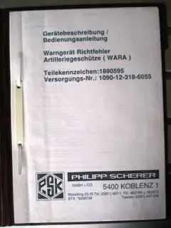 Warngerät Richtfehler Artilleriegeschütze (WARA) Sichere Zahlung