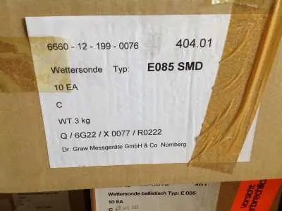 Jetzt Bestellen Wettersonde Typ E 085 Nr.401 404,01MHz