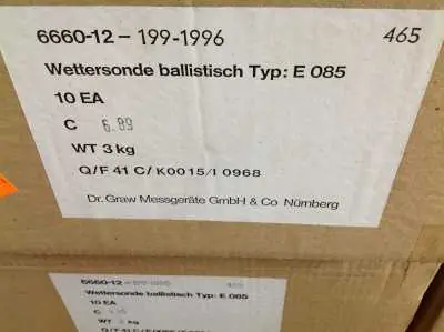 Bestseller Wettersonde Typ E 085 Nr. 465