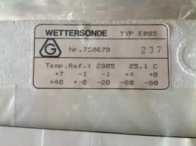 Neuheit Wettersonde Typ E 085 Nr.237