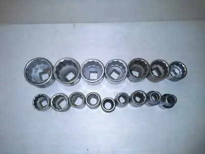 1 Satz Stecknüsse 16 Stück 1/2 Größe 10 - 32mm" Versand Am Gleichen Tag