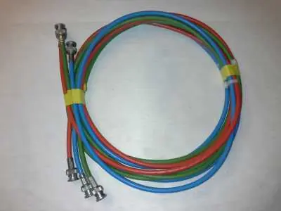 Video Koaxial Kabel 0,6/3,7 - 75 Ohm blau,grün,rot Länge 1m Super-Preis