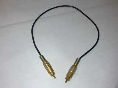 Kabel mit 2 x goldenen Chinch-Stecker Neuheit