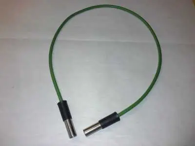 Sichere Zahlung Video Koaxial Kabel 0,6/3,7 grün - 75 Ohm Länge 0,7m
