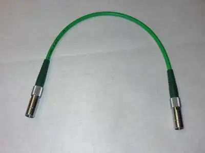 Video Koaxial Kabel 0,6/3,7 grün - 75 Ohm Länge 0,4m Mega-Angebot