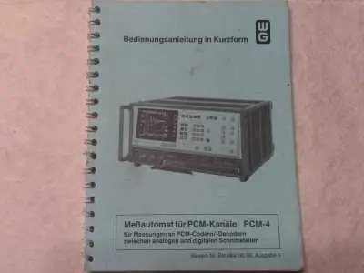 Sale Wandel & Goltermann PCM-4 Meßautomat für PCM Kanäle