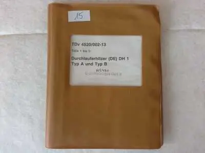 Durchlauferhitzer (DE) DH 1 Typ A und Typ B, TDv 4520/002-13 Direkt Vom Hersteller
