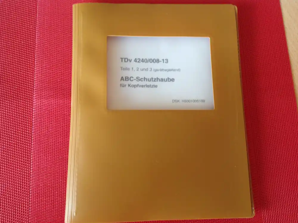 ABC-Schutzhaube für Kopfverletzte, TDv 4240/008-13 Direkt Vom Hersteller