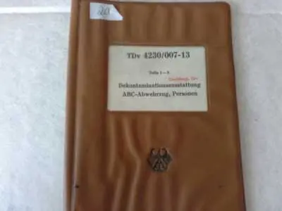 Dekontaminationsausstattung ABC-Abwehrzug, Personen, TDv 4230/007-13 Must-Have