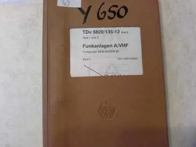 Funkanlagen A/VHF Funkgeräte SEM 80/SEM 90 Band II, TDv 5820/135-12 Schneller Versand