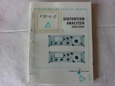 Hewlett Packard Distortion Analyzer 333A/334A Top-Preis
