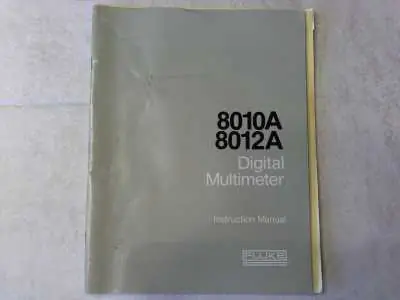 Fluke Digital Multimeter 8010A / 8012A Top-Seller
