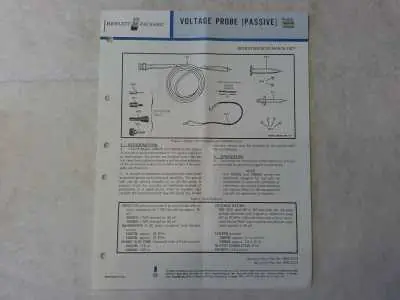 Hewlett Packard Voltage Probe (Passive) Modell 10007B Aktuell