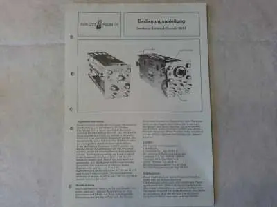 Hewlett Packard Zweikanal-Breitband-Einschub 1801A Bedienungsanl Jetzt Bestellen