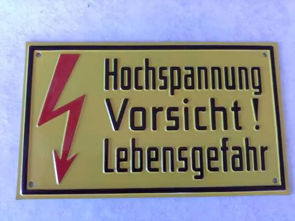 Jetzt Bestellen Warnschild Hochspannung Vorsicht! Lebensgefahr