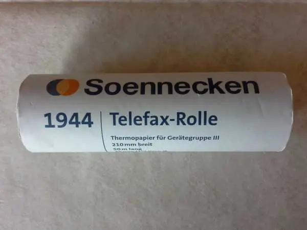 Jetzt Kaufen Soennecken Telefax-Rolle Thermopapier für Gerätegruppe III
