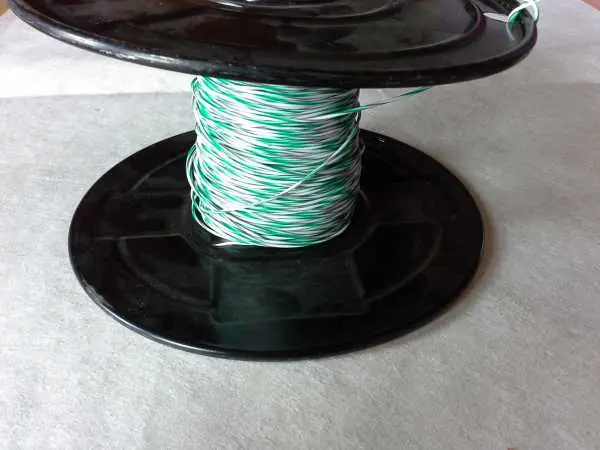 Saisonangebot Teflon-Kabel 1,0 mm grün,weiß,grau - 100m Länge