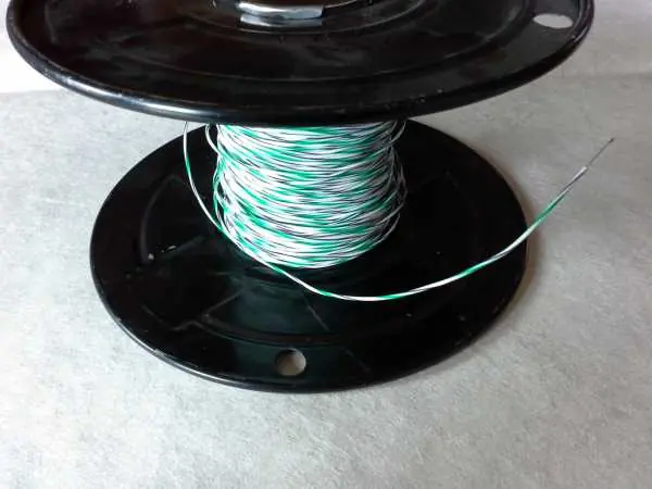 Teflon-Kabel 1,0 mm grün,weiß,lila - 100m Länge Letzte Chance