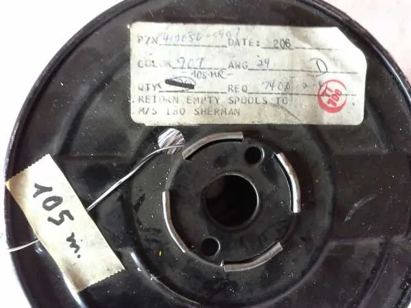 Garantierte Lieferung PVC-Kabel 1,0 mm weiß,lila,schwarz - 105m Länge