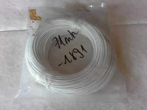 Direktkauf Spezialkabel 2,0mm weiß - 71m Länge