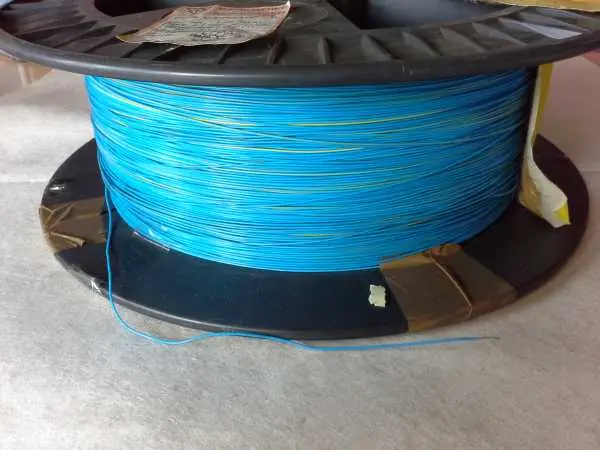 Elektro Draht 1,0 mm blau,gelb - 486m Länge Abverkauf