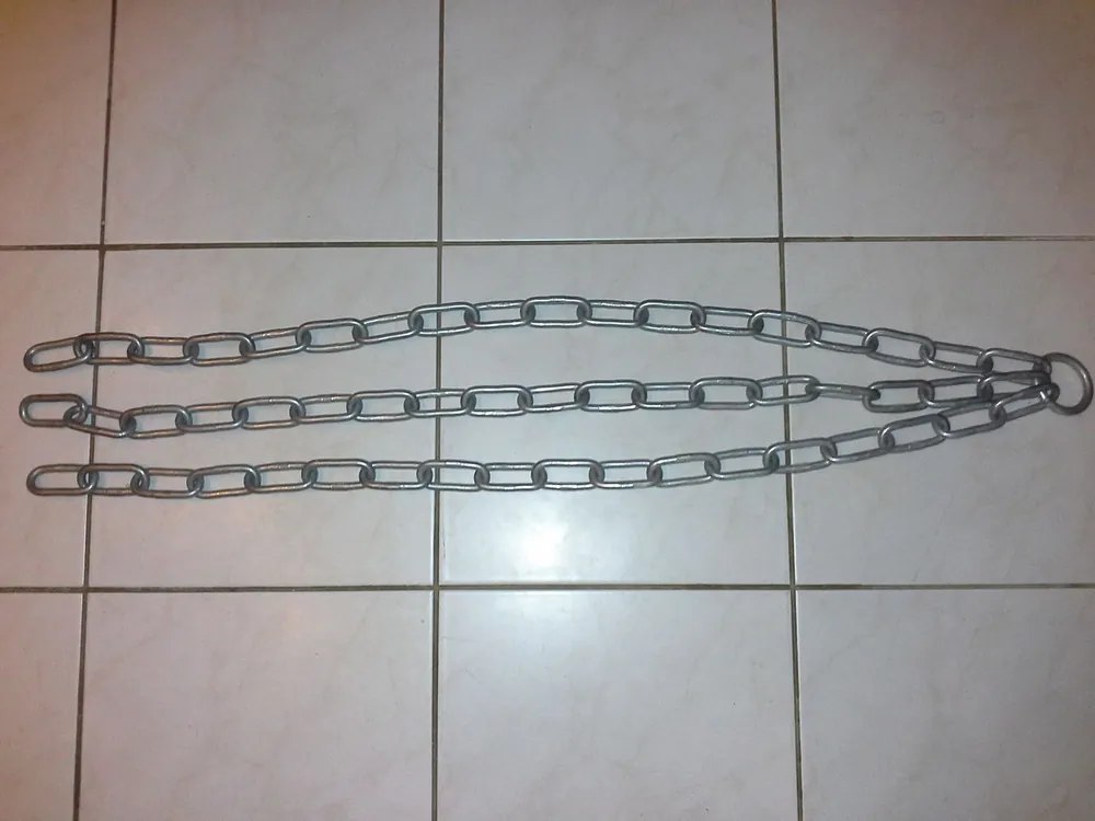 Garantierte Lieferung Rundstahlkette 7mm - Länge 3 x 0,8m