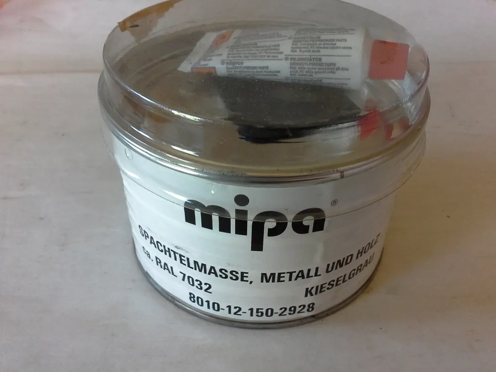 Mipa Spachtelmasse, Metall und Holz, Kieselgrau - 1 kg Markenprodukt