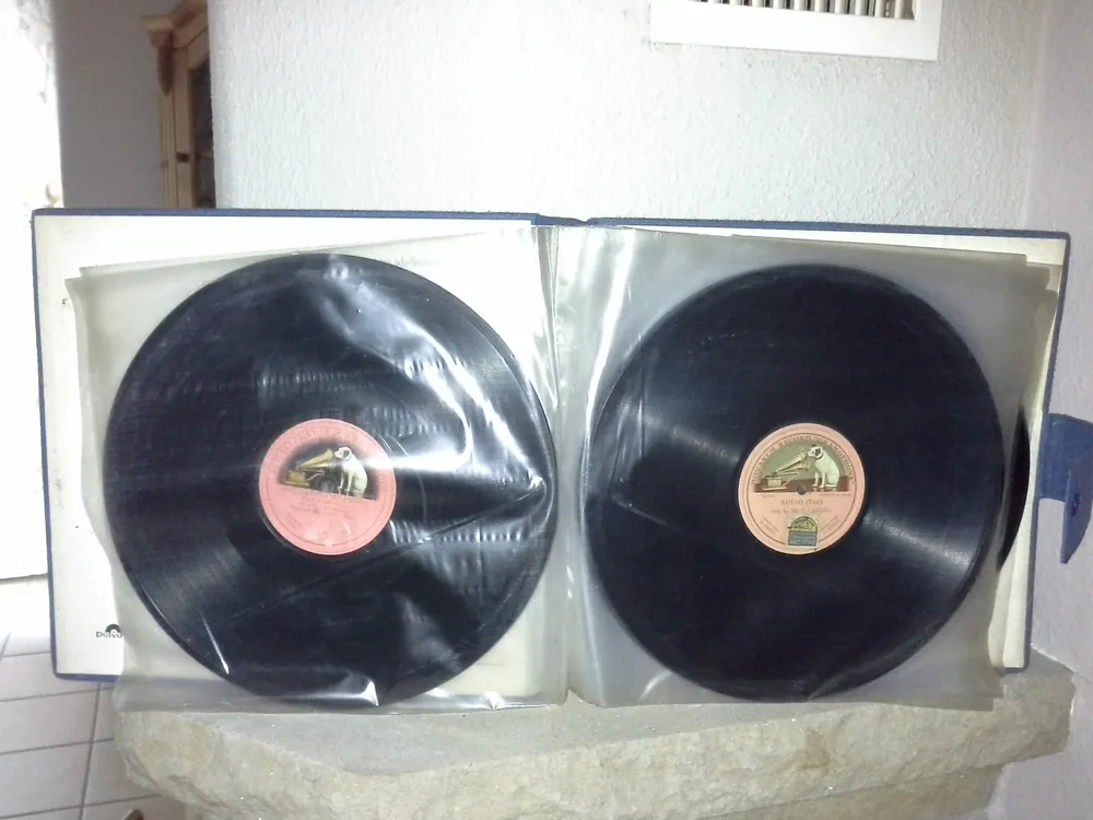 Album mit 12 LP`gemischt blauer Einband Mega-Angebot