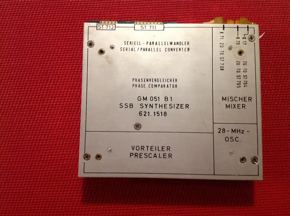 Rohde & Schwarz SSB-Synthesizer GM 051 B1 Must-Have