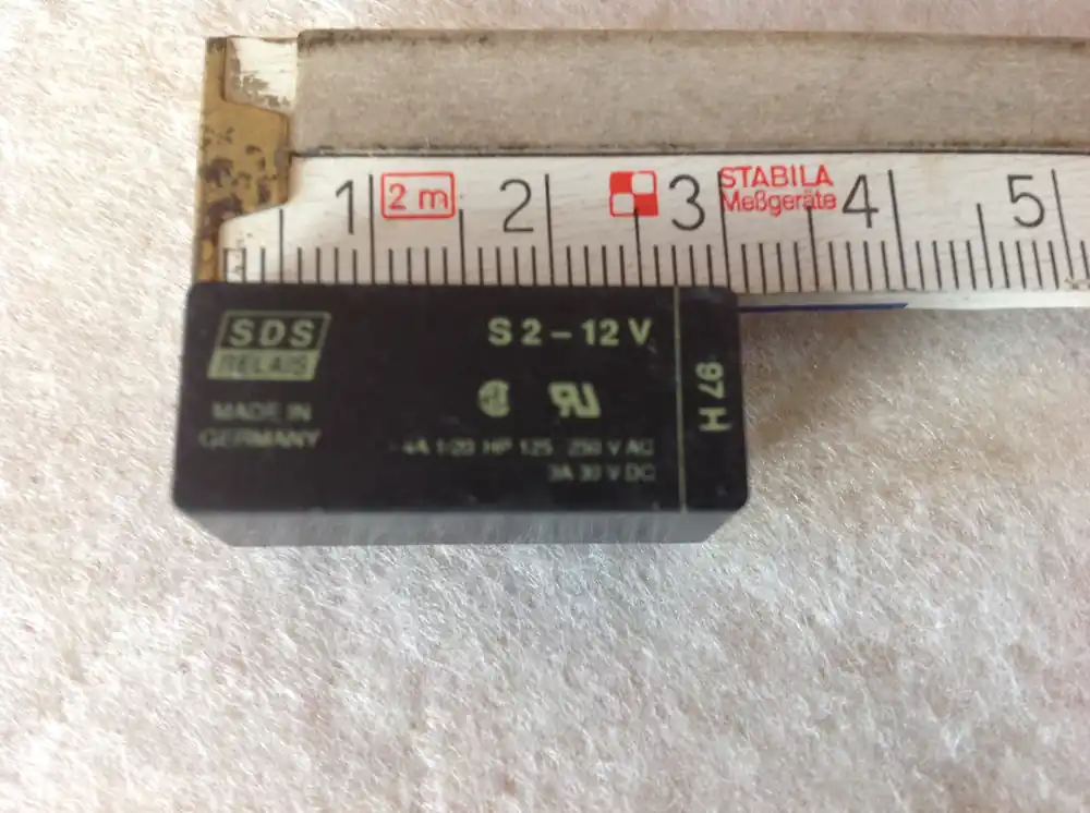 Relais, Elektromagnetisch S2-12V Echt