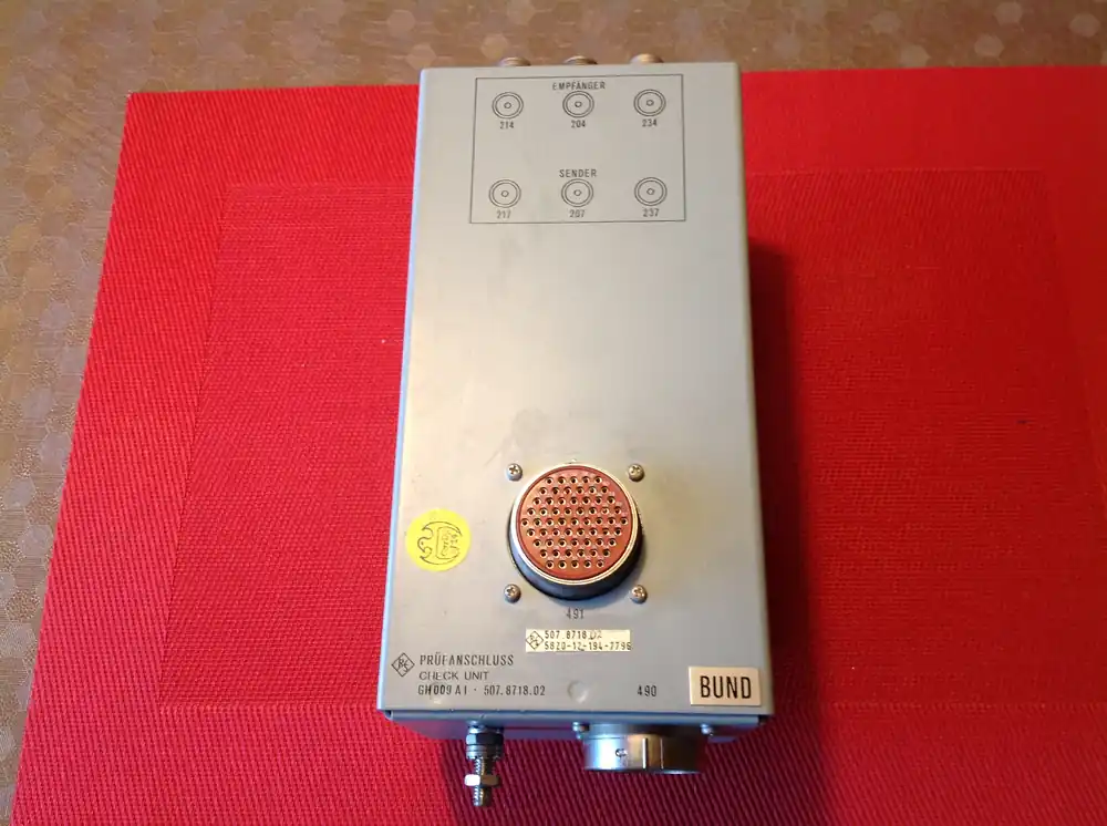 Rohde & Schwarz Prüfanschluss - Check Unit GH 009 A1 Letzte Chance