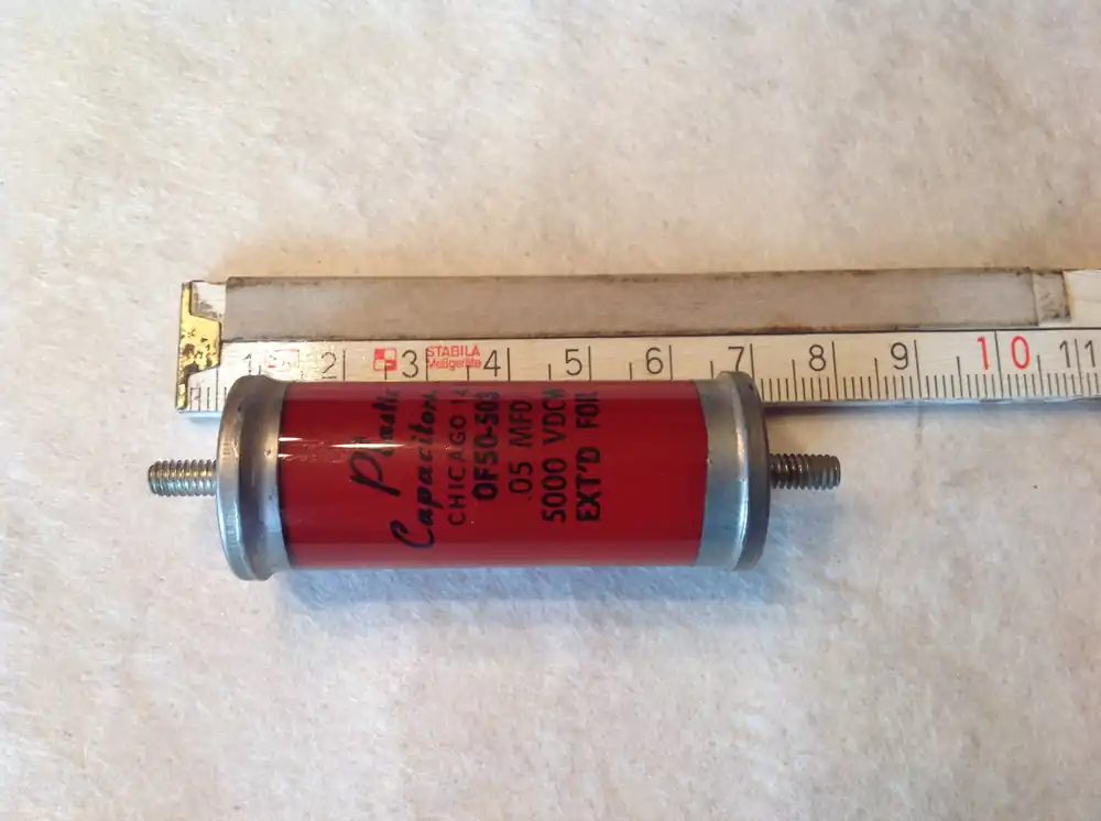 Mega-Angebot Kunststoff-Kondensator OF50-503 Hochspannungs-Glasrohrkondensator .05MFD 5000 V DC