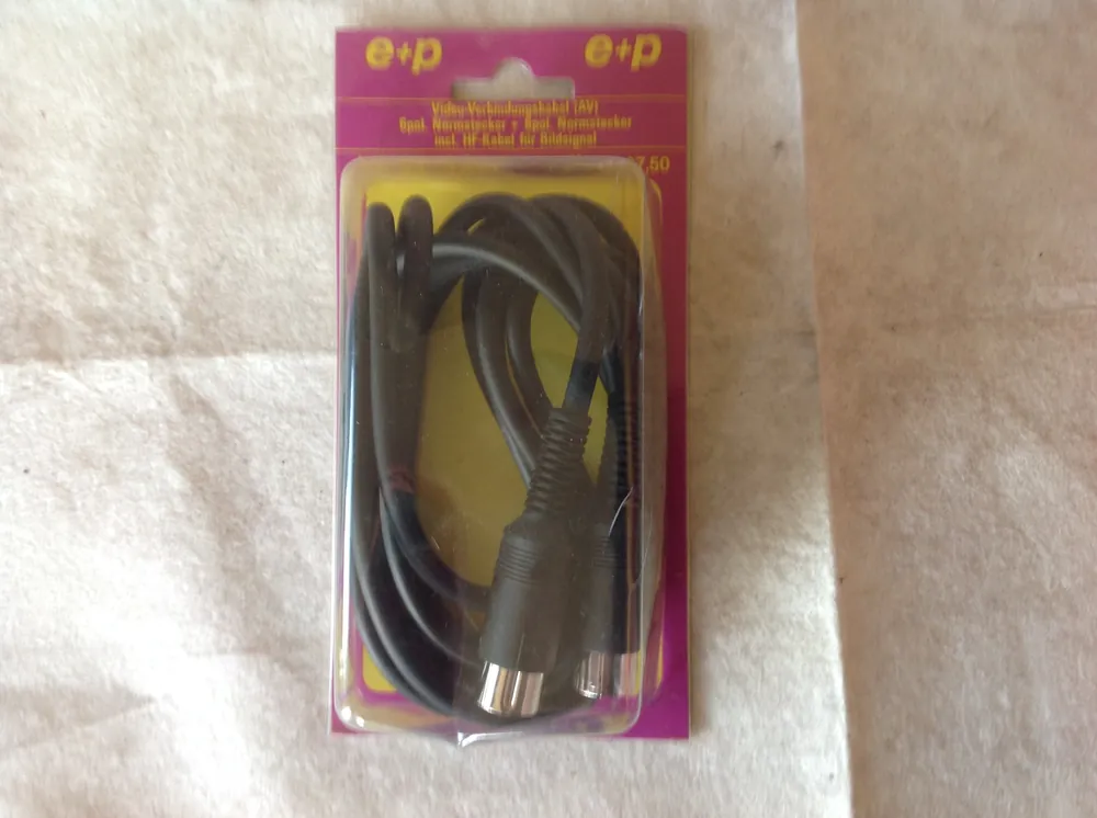 Nur Für Kurze Zeit E+P Videokabel VC 25 mit 2 x 6-Pol.-Normstecker - Länge 3m