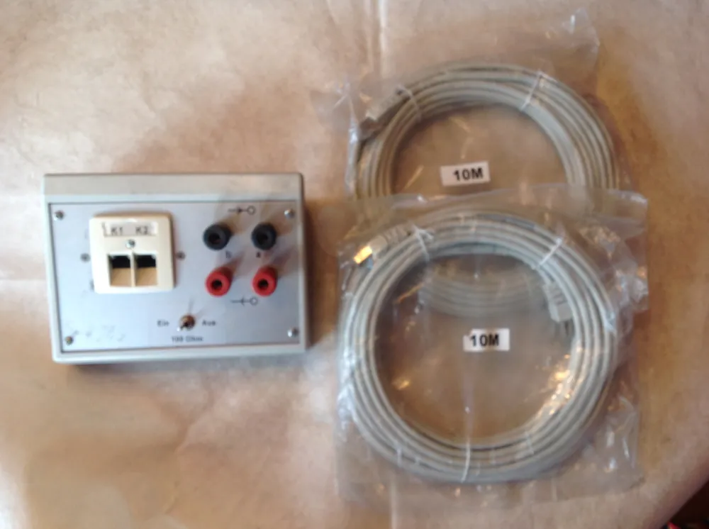 ISDN-Adapter 1 x SO 100 Ω mit 2 x 10m Netzwerkkabel 26x4P/100 MHz Günstig