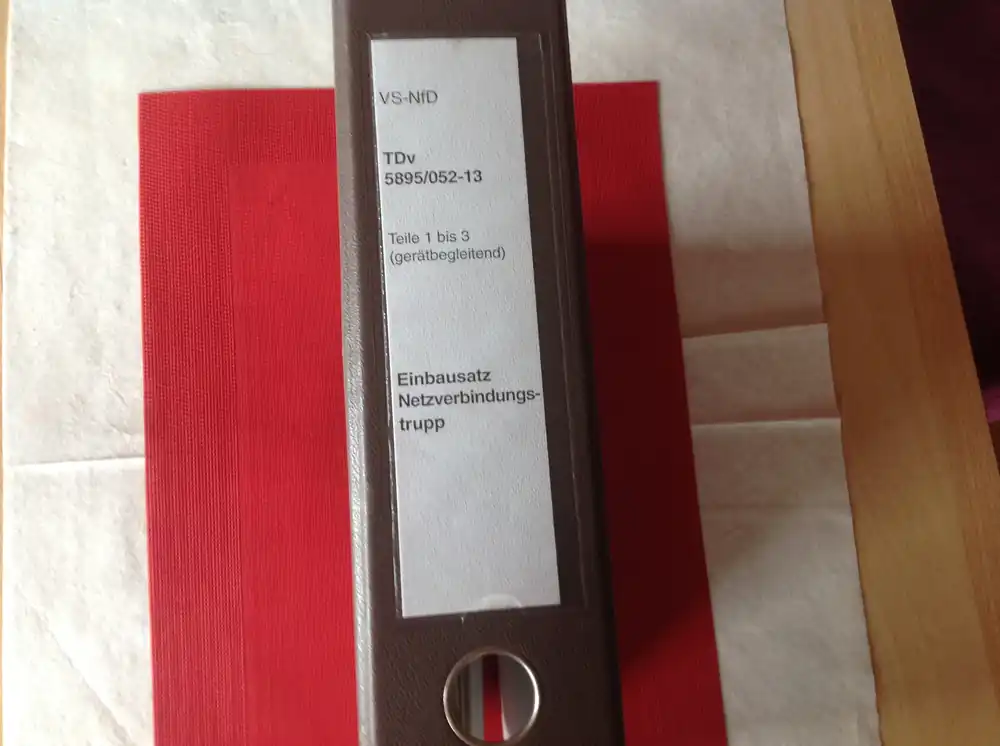 Einbausatz Netzverbindungstrupp, TDv 5895/052-13 Neue Ware
