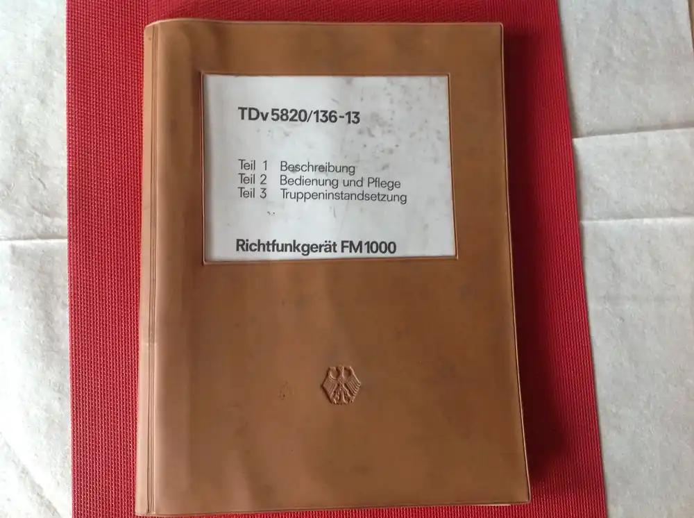 Richtfunkgerät FM 1000, TDv 5820/136-13 Ausverkauf