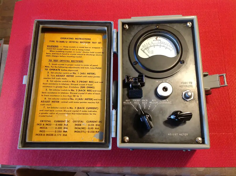 Nur Für Kurze Zeit Crystal Rectifier Test Set TS-268E/U