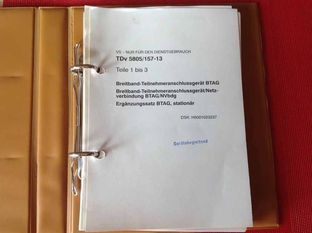 Breitband-Teilnehmeranschlussgerät BTAG/BTAG-NVbdg/BTAG, stationär Teile 1 - 3, TDv 5805/157-13 Expressversand