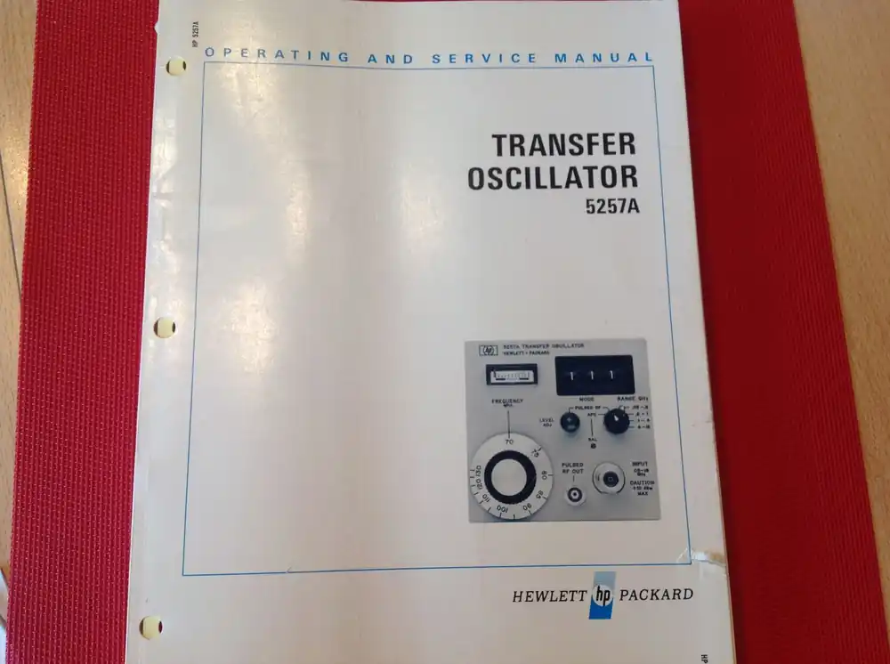 Hewlett Packard Transfer Oscillator 5257 A Sichere Zahlung