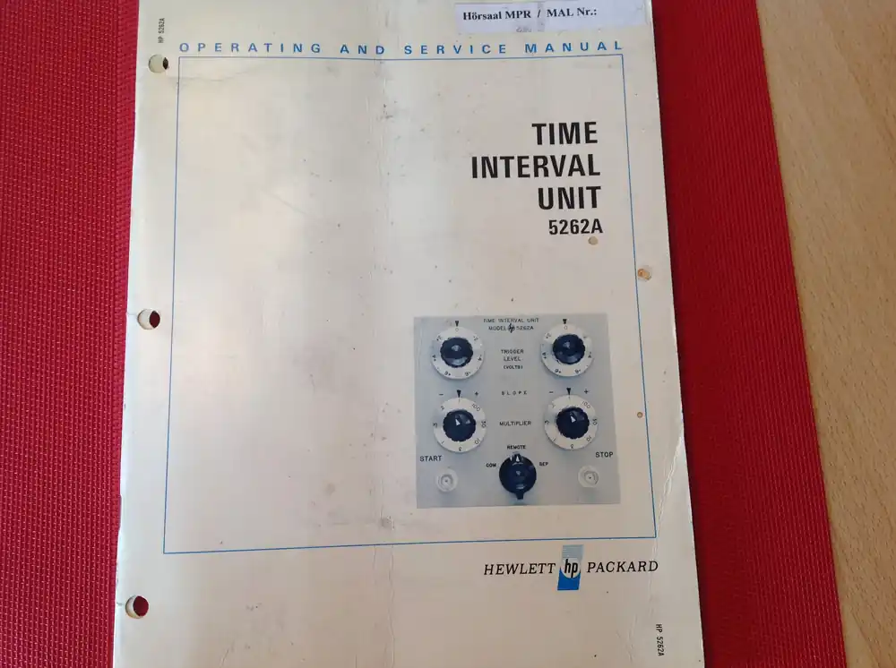 Top-Preis Hewlett Packard Time Interval Unit 5262 A