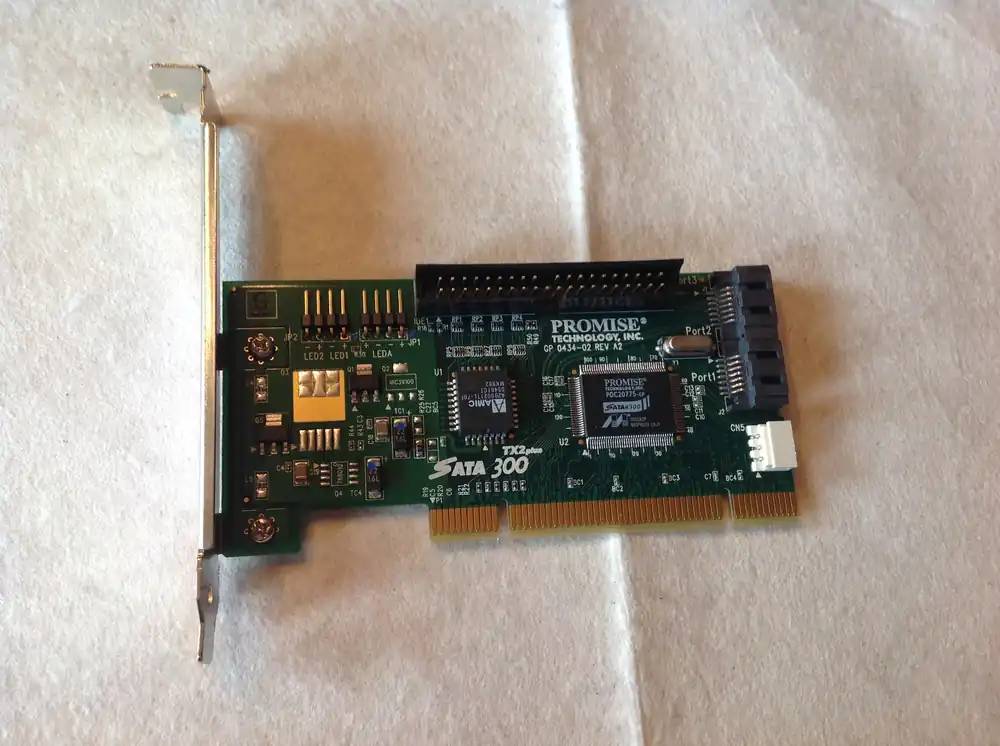 Promise Technology Sata 300 TX2 Plus Serial ATA 3GB PCI Controller Sale