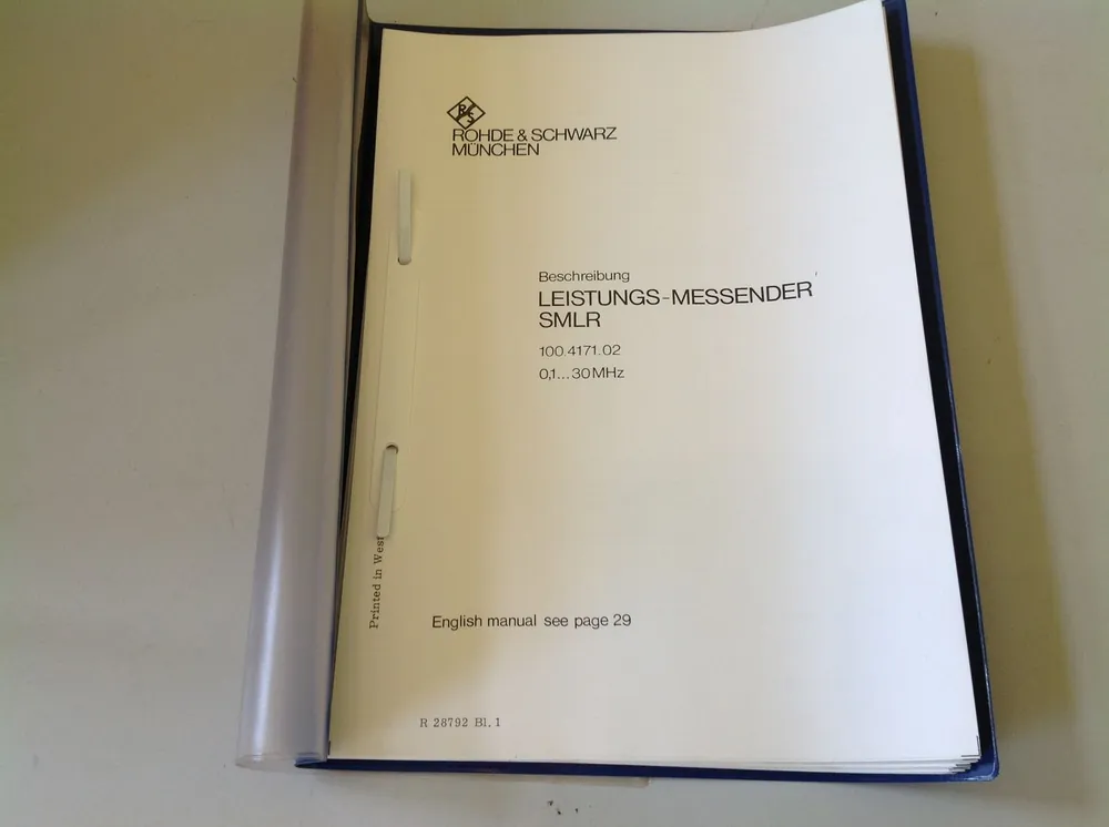 Neue Kollektion Rohde & Schwarz Leistungs-Mess-Sender / Power Signal Generator Typ SMLR
