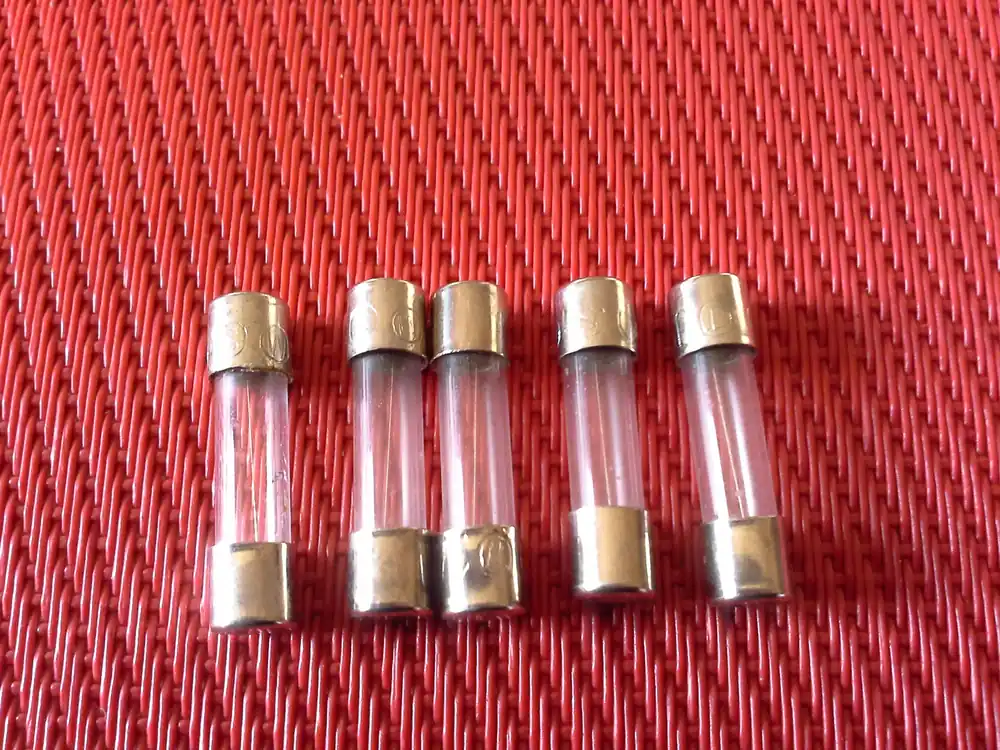Zertifiziert 5 x Sicherung 1A - 250V - 20 mm
