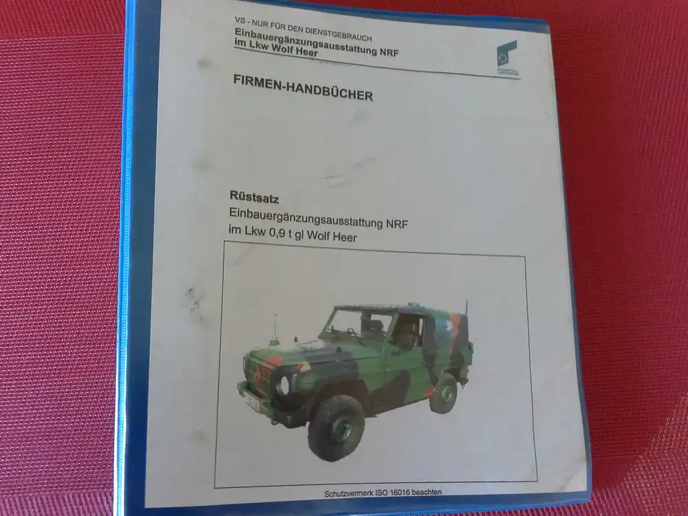 Einbauergänzungsausstattung NRF im LKW 0,9 t gl Wolf Heer Billig