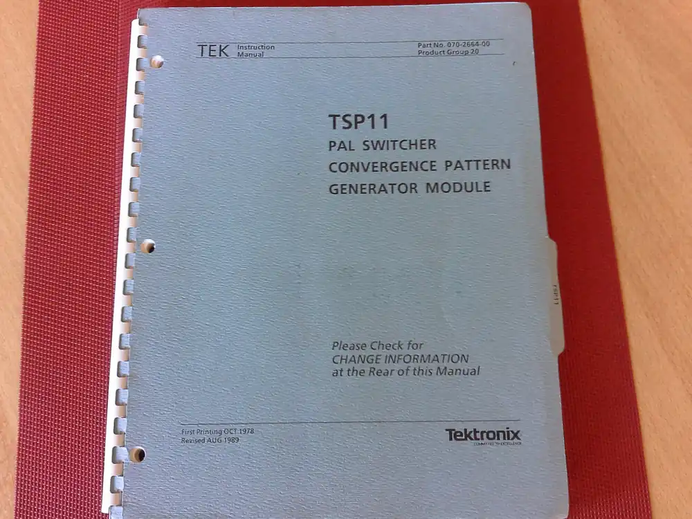 Tektronix TSP11 PAL Switcher Generator Module Highlight