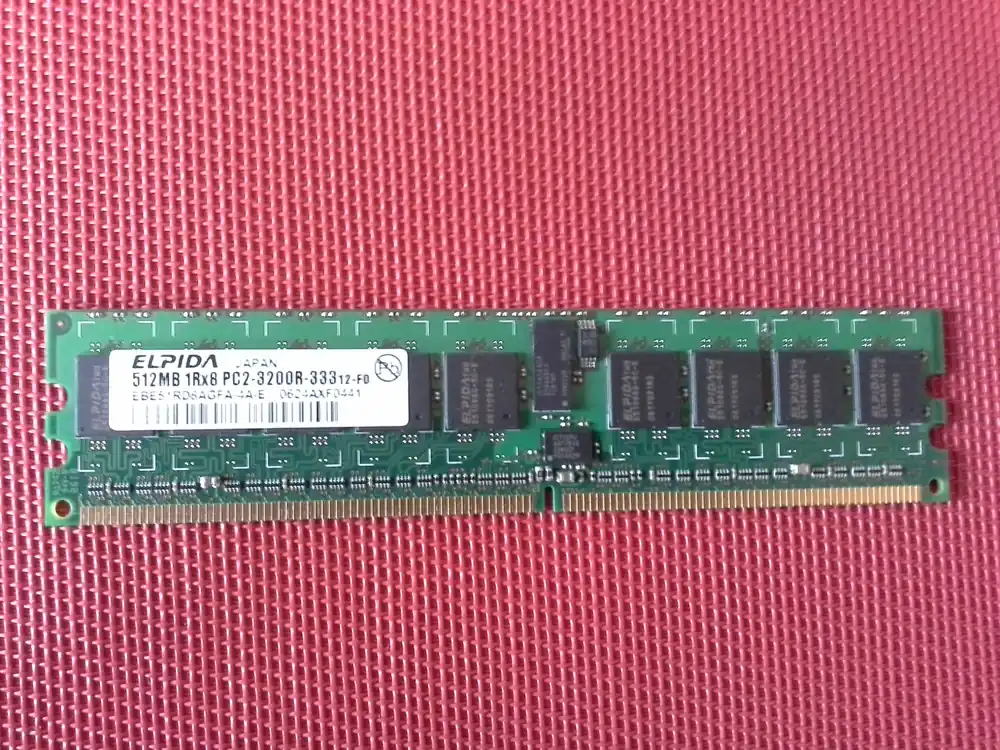Sichere Zahlung Elpida 512MB RAM 1Rx8 PC2-3200R-333-12-FO